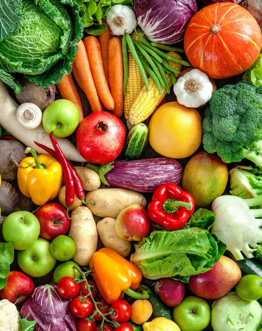 A,Wide,Variety,Of,Colorful,Fresh,Fruit,And,Vegetables